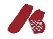Slipper Socks; Small Red Pair Child Size 4 6