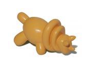Charming Pet Products 875854009765 Rubber Dinosaur Triceratops Orange