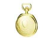 Charles Hubert Paris Brass Gold Plated Quartz Hunter Case Pocket Watch 3781