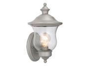 Design House 508978 Highland Outdoor Uplight 7.5 x 13 in. Heritage Silver Finish