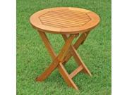 International Caravan TT RT 014 Royal Tahiti Round Wood Folding Table