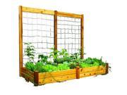 Gronomics RGB TK 48 95S Safe Finish 48 x 95 x 13 in. Raised Garden Bed with 95 W x 80 H in. Trellis Kit