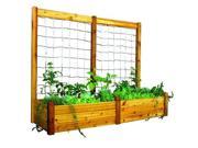 Gronomics RGBT TK 34 95S Safe Finish 34 x 95 x 19 in. Raised Garden Bed with 95 W x 80 H in. Trellis Kit