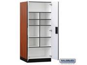 Salsbury 3074CHE Designer Wood Storage Cabinet Standard 76 Inches High 24 Inches Deep Cherry