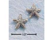Sterling Silver Mini Starfish Earrings On Posts
