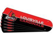 Ceiling Fan Designers 7990 LOU New NCAA LOUISVILLE CARDINALS 52 in. Ceiling Fan Blade Set