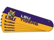 Ceiling Fan Designers 7990 LSU New NCAA LSU TIGERS 52 in. Ceiling Fan Blade Set