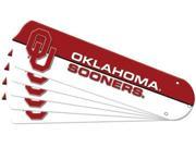 Ceiling Fan Designers 7990 OKL New NCAA OKLAHOMA SOONERS 52 in. Ceiling Fan Blade Set