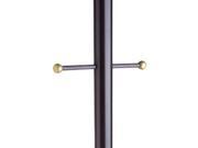 Design House 501817 Outdoor Lamp Post with Cross Arm 80 x 3 in. Black Finish
