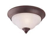 Design House 504803 2 Light Flush Mount Ceiling Light Weathered Patina Finish 504803