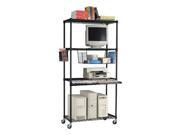 OFM LAN3618 BLK LAN Station 36 x 18 x 72 Inches Black