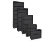 Lorell LLR41282 Steel Bookcase. 2 Shelf 34.5 in. x 13 in. x 30 in. Black