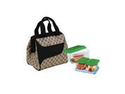 Fit Fresh 372Ff16 Light Brown Lunch Kit Downtown With Log