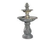 Kenroy Home 02254 Venetian Tiered Floor Fountain Cast Stone Finish