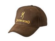 Browning 79135000 Ball Cap Dura Wax Brown Saddle
