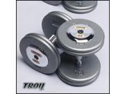 Troy Barbell HFD 005 050C Pro Style Dumbbells With Chrome End Cap One Pair Each 5 50 Pounds