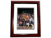 Real Deal Memorabilia MagicJohnson8x10MF Magic Johnson Autographed Los Angeles Lakers 8x10 Photo MAHOGANY CUSTOM FRAME