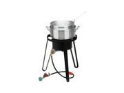 Bayou Classic B135 Outdoor Fish Cooker 21 Inch Tall Frame with 10 PSI Regulator