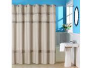 Lavish Home Radcliff Embroidered Shower Curtain with Grommets