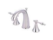 Kingston Brass KS2971NL Two Handle 8 in. to 16 in. Widespread Lavatory Faucet with Brass Pop up