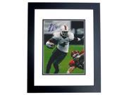 Real Deal Memorabilia DHester8x10 4BF Devin Hester Autographed Miami Hurricanes 8x10 Photo BLACK CUSTOM FRAME