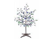 Exhart 53581 Anywhere Blue LED Tree 90 LEDs with leaves
