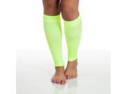 Remedy Calf Compression Running Sleeve Socks Large Neon