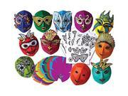 Roylco R52081 Roylco Mardi Gras Color Diffusing Masks 30 pkg