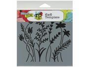 Crafters Workshop TCW6X6 433 Crafters Workshop Template 6 in. X6 in. Wildflowers