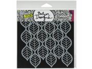 Crafters Workshop TCW6X6 450 Crafters Workshop Template 6 in. X6 in. Art Deco Leaves