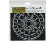 Crafters Workshop TCW6X6 460 Crafters Workshop Template 6 in. X6 in. Ring Doily