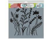 Crafters Workshop TCW 433 Crafters Workshop Template 12 in. X12 in. Wildflowers