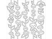 Crafters Workshop TCW 443 Crafters Workshop Template 12 in. X12 in. Stick Flowers