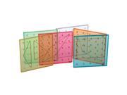 American Educational Products SI 11670 Transparent Rainbow Colored Geoboards