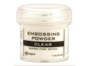 Ranger EPJ 37385 Embossing Powder 1oz Jar Super Fine Clear