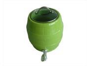 Home Essentials 63720 Drink Ceramic Barrel Lime Green 6 Quart Jug