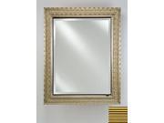 Afina Corporation SD1726RMERGS 17 in.x 26 in.Single Door Recessed Cabinet Meridian Gold Silver