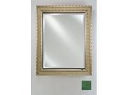 Afina Corporation SD1736RRUSGN 17 in.x 36 in.Recessed Single Door Cabinet Rustic Wood Green