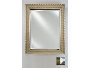 Afina Corporation SD1736RMERGD SV 17 in.x 36 in.Recessed Single Door Cabinet Meridian Gold Silver