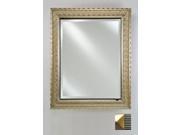 Afina Corporation SD1736RMERSV GD 17 in.x 36 in.Recessed Single Door Cabinet Meridian Silver Gold