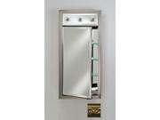 Afina Corporation SD LC1730RVALGD 17 in.x 30 in.Recessed Single Door Cabinet with Contemporary Lights Valencia Gold