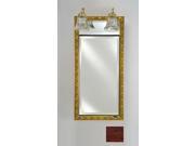 Afina Corporation SD LT1730RARLCE 17 in.x 30 in.Recessed Single Door Cabinet with Traditional Lights Arlington Cherry