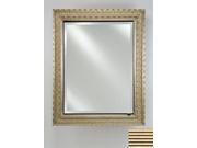 Afina Corporation SD1726RMERSG 17 in.x 26 in.Single Door Recessed Cabinet Meridian Silver Gold
