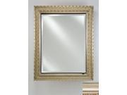 Afina Corporation SD1726RPARSV 17 in.x 26 in.Single Door Recessed Cabinet Parisian Antique Silver