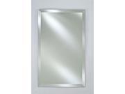 Afina Corporation SD2026RBSXBS 20 in.x 26 in.Single Door Basix Plus Medicine Cabinet Brushed Silver