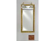 Afina Corporation SD LT1734RTRICO 17 in.x 34 in.Recessed Single Door Cabinet with Traditional Lights Tribeca Hammered Copper