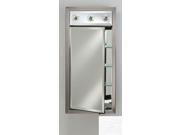 Afina Corporation SD LC2030RTRISA 20 in.x 30 in.Recessed Single Door Cabinet with Contemporary Lights Tribeca Satin