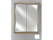 Afina Corporation DD2430RCOLWT 24 in.x 30 in.Recessed Double Door Cabinet Colorgrain White