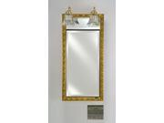 Afina Corporation SD LT2030RREGSV 20 in.x 30 in.Recessed Single Door Cabinet with Traditional Lights Regal Silver