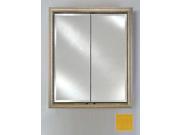 Afina Corporation DD2430RCOLYL 24 in.x 30 in.Recessed Double Door Cabinet Colorgrain Yellow